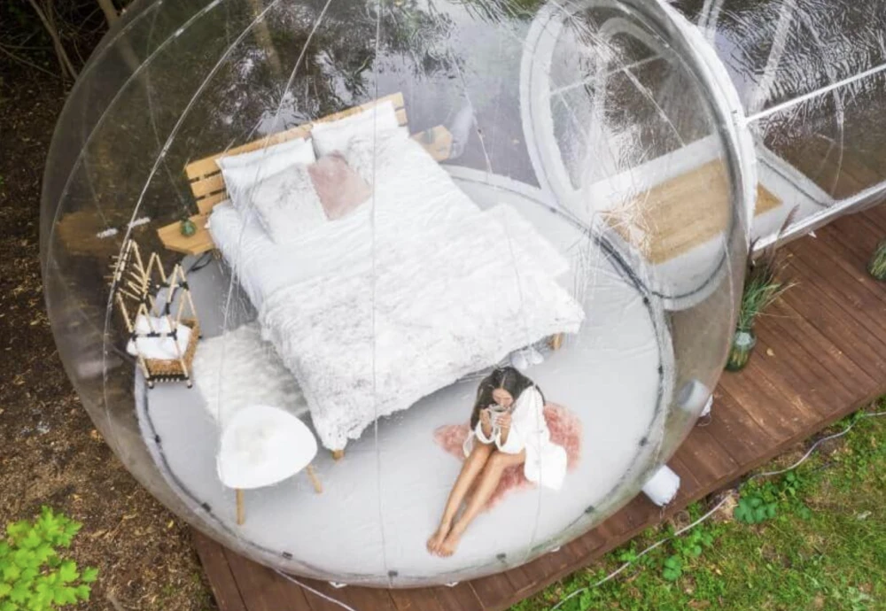 see through bubble tent